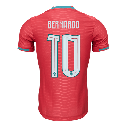 BERNARDO #10 Portugal Mens Home Soccer Jersey World Cup 2026 Red - Player Version
