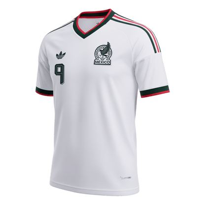 RAÚL #9 Mexico Mens Away Soccer Jersey World Cup 2026 White