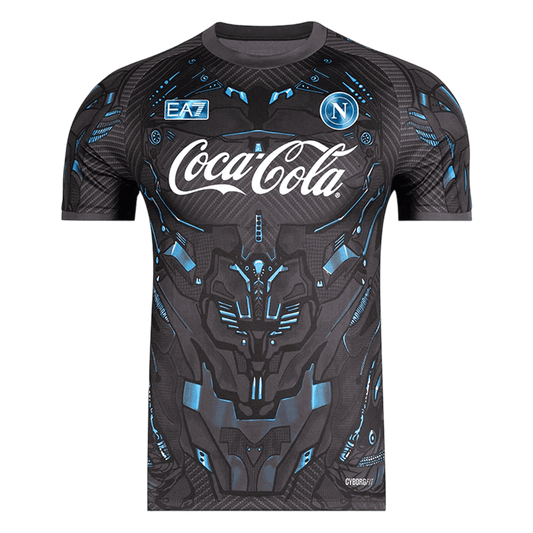 Napoli Mens Pre-Match Soccer Jersey 2025/26 Black