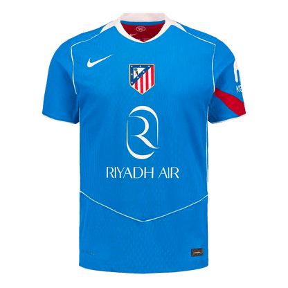 Atletico Madrid Mens Third Away Soccer Jersey 2025/26 Blue - Player Version