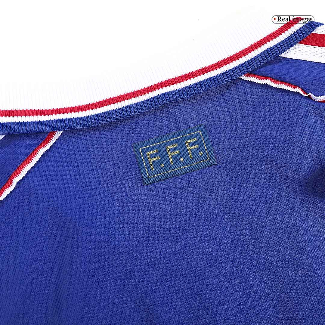 Retro HENRY #12 France Mens Home Soccer Jersey World Cup 1998 Blue
