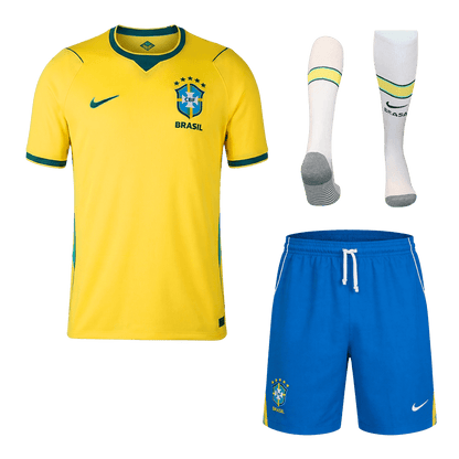 Brazil Mens Home Soccer Full Set World Cup 2026 Yellow