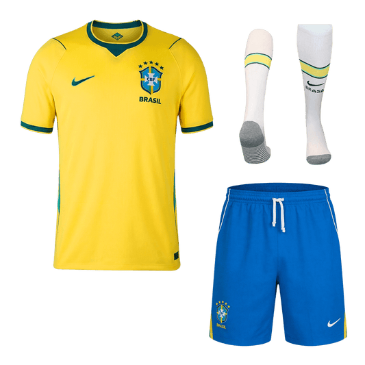 Brazil Mens Home Soccer Full Set World Cup 2026 Yellow