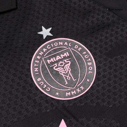 Inter Miami CF Mens Away Soccer Jersey 2026 Black - Player Version