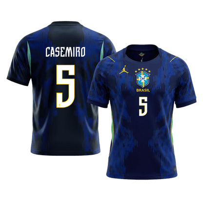 CASEMIRO #5 Brazil Mens Away Soccer Jersey World Cup 2026 Navy
