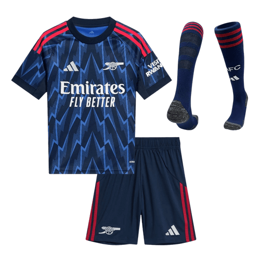 Arsenal Kids Away Soccer Full Set 2025/26 Blue