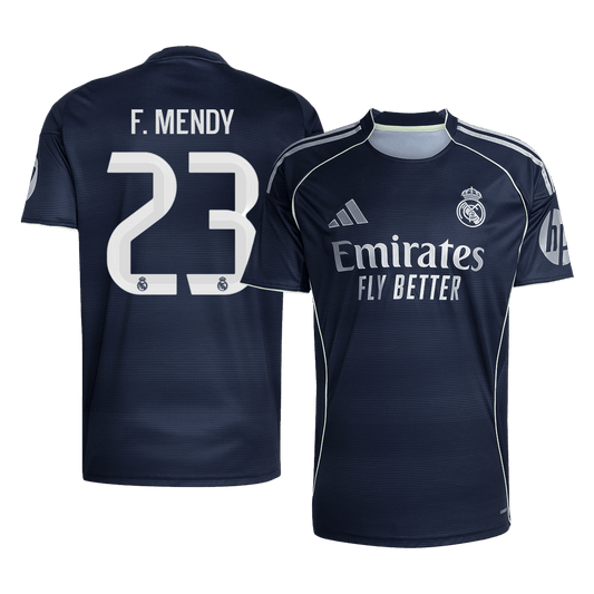 F.MENDY #23 Real Madrid Mens Away Soccer Jersey 2025/26 Navy [PREMIUM]