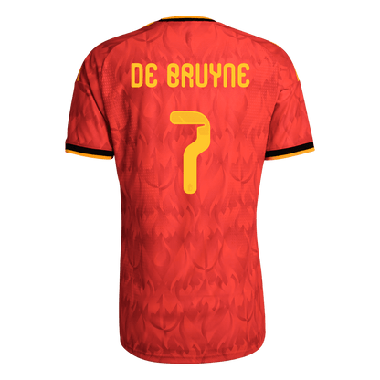 DE BRUYNE #7 Belgium Mens Home Soccer Jersey World Cup 2026 Red - Player Version