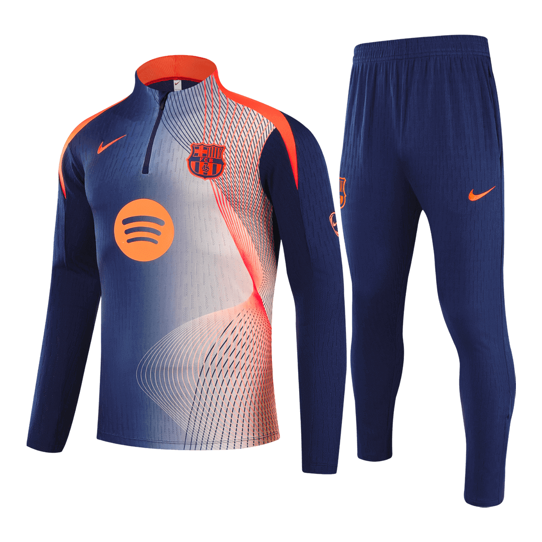 Barcelona Mens Training Tracksuit Kit 2025/26 Black&Orange