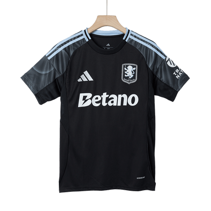Aston Villa Mens Away Soccer Jersey 2025/26 Black