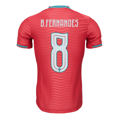 B.FERNANDES #8 Portugal Mens Home Soccer Jersey World Cup 2026 Red - Player Version