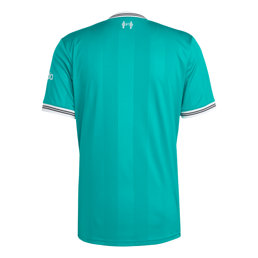 Liverpool Mens Third Away Soccer Jersey 2025/26 Green