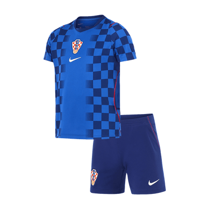 Croatia Kids Away Soccer Kit World Cup 2026 Blue