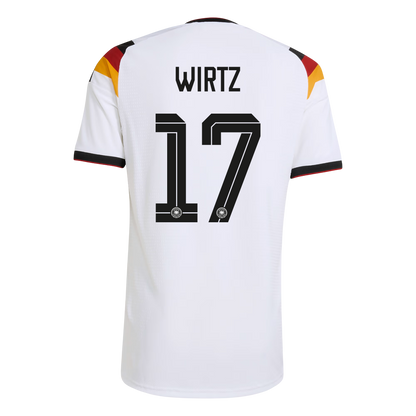 WIRTZ #17 Germany Mens Home Soccer Jersey World Cup 2026 White - Player Version