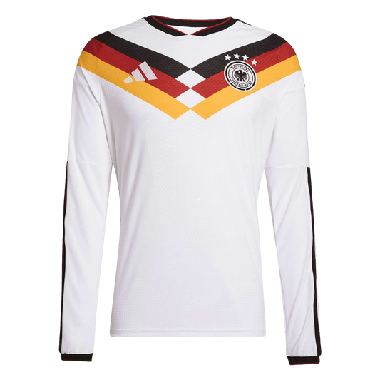 Germany Mens Home Long Sleeve Soccer Jersey World Cup 2026 White