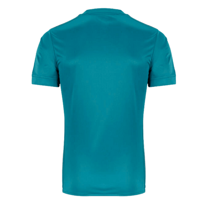 Retro Real Madrid Mens Third Away Soccer Jersey 2017/18 Blue