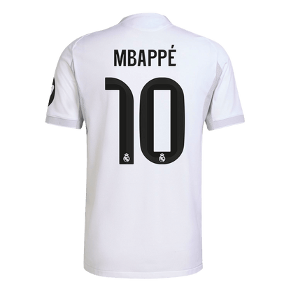 MBAPPÉ #10 Real Madrid Mens Home Soccer Jersey 2025/26 White [PREMIUM]