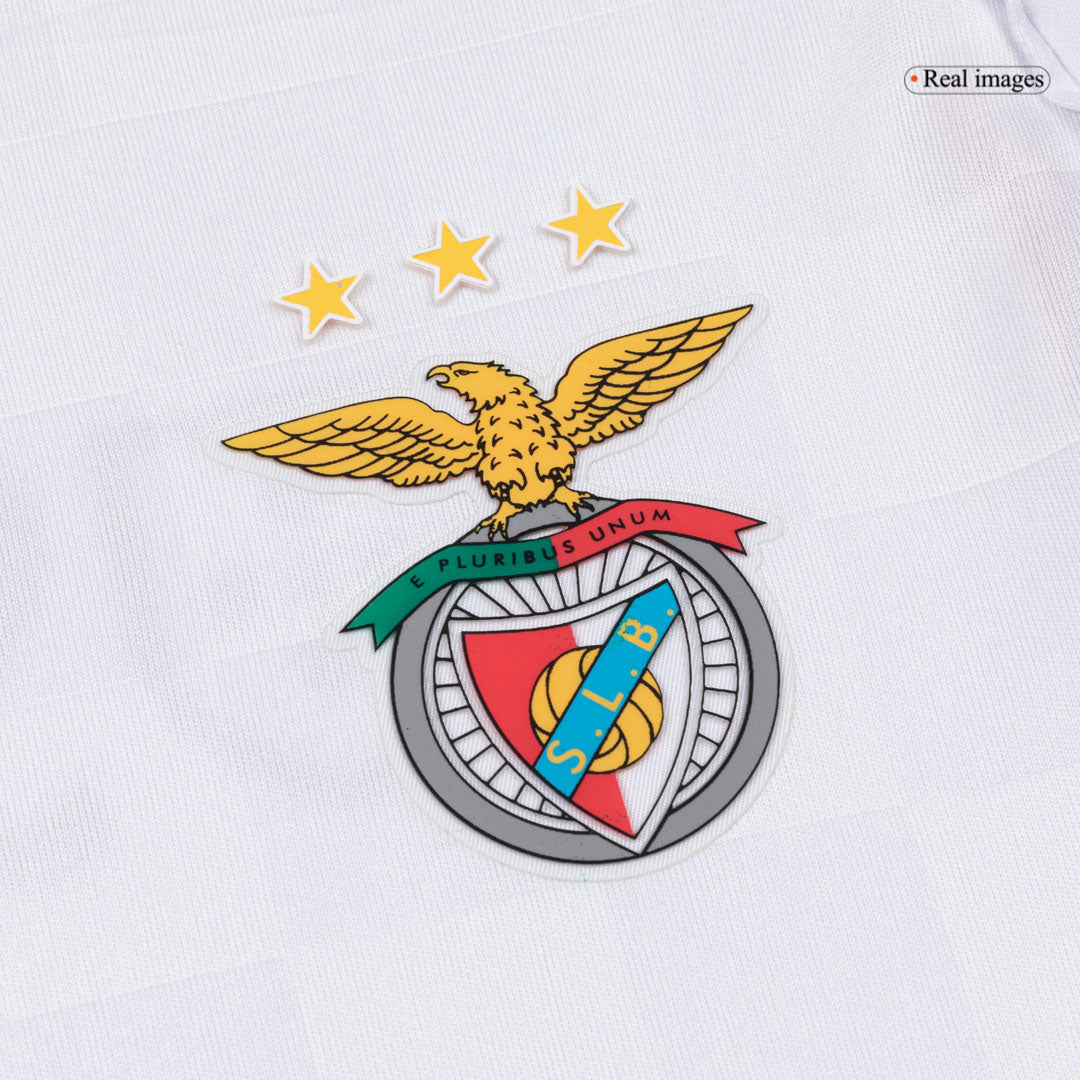 Benfica Kids Third Away Soccer Kit 2025/26 White