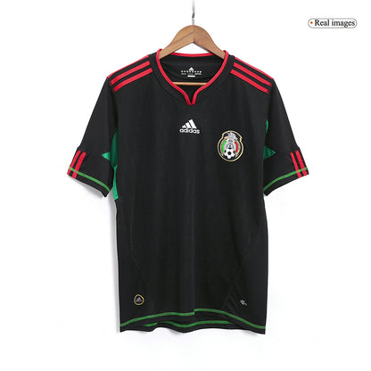 Retro Mexico Mens Away Soccer Jersey 2010 Black