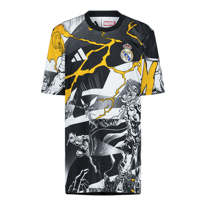 Real Madrid Mens Soccer Jersey 2025/26 Black&White