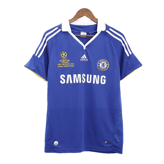 Retro Chelsea Mens Home Soccer Jersey UCL Final UCL 2008 Blue