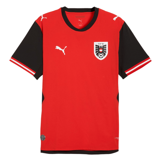 Austria Mens Home Soccer Jersey World Cup 2026 Red - Player Version