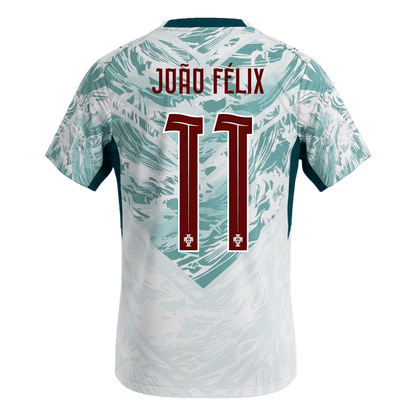 JOÃO FÉLIX #11 Portugal Mens Away Soccer Jersey World Cup 2026 White&Green