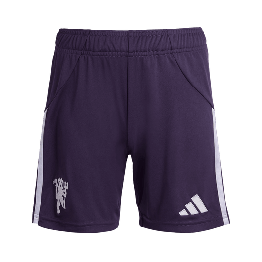 Manchester United Mens Away Soccer Shorts 2025/26 Purple