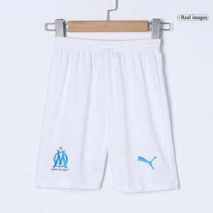 Marseille Kids Home Soccer Kit 2025/26 White