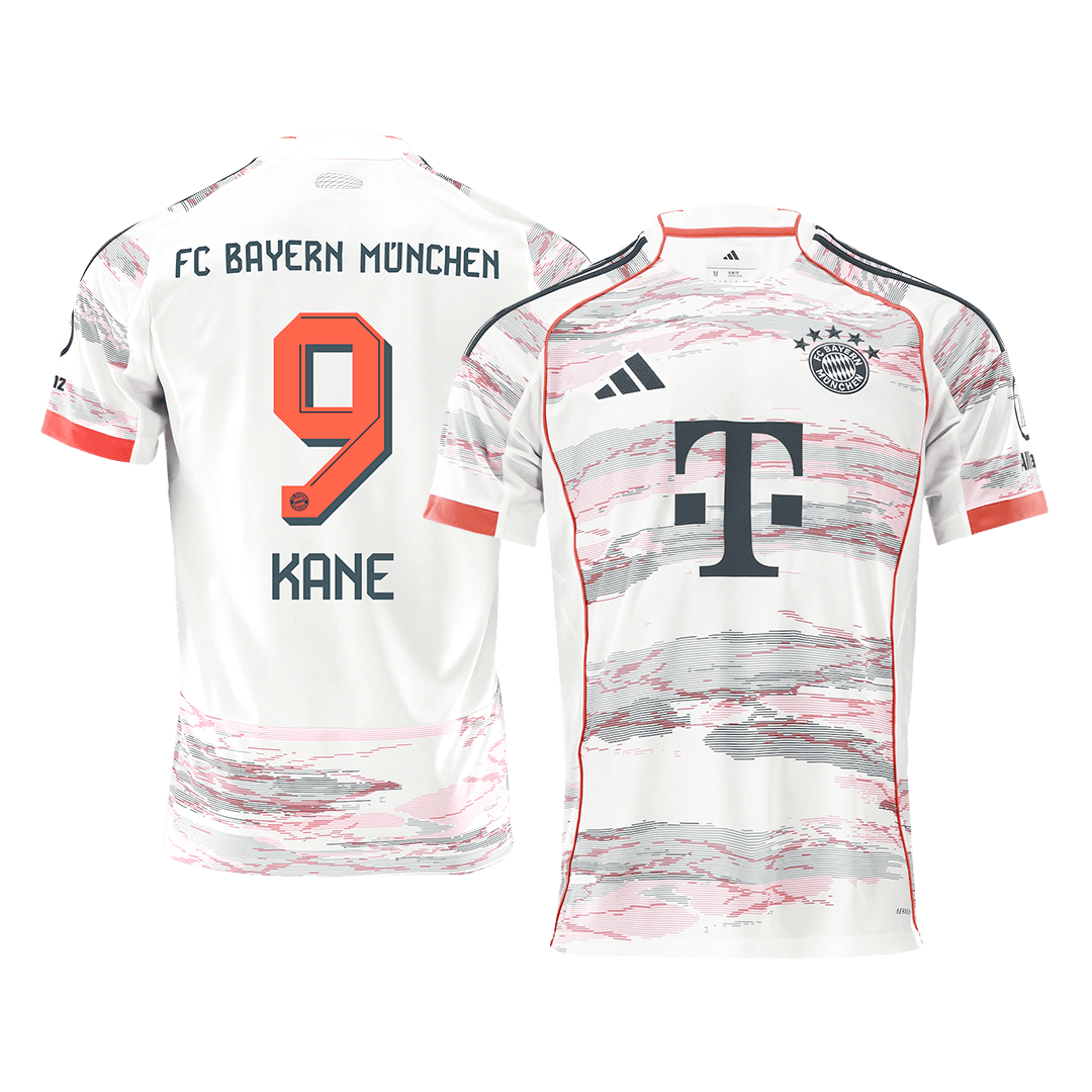KANE #9 Bayern Munich Mens Away Soccer Jersey 2025/26 White
