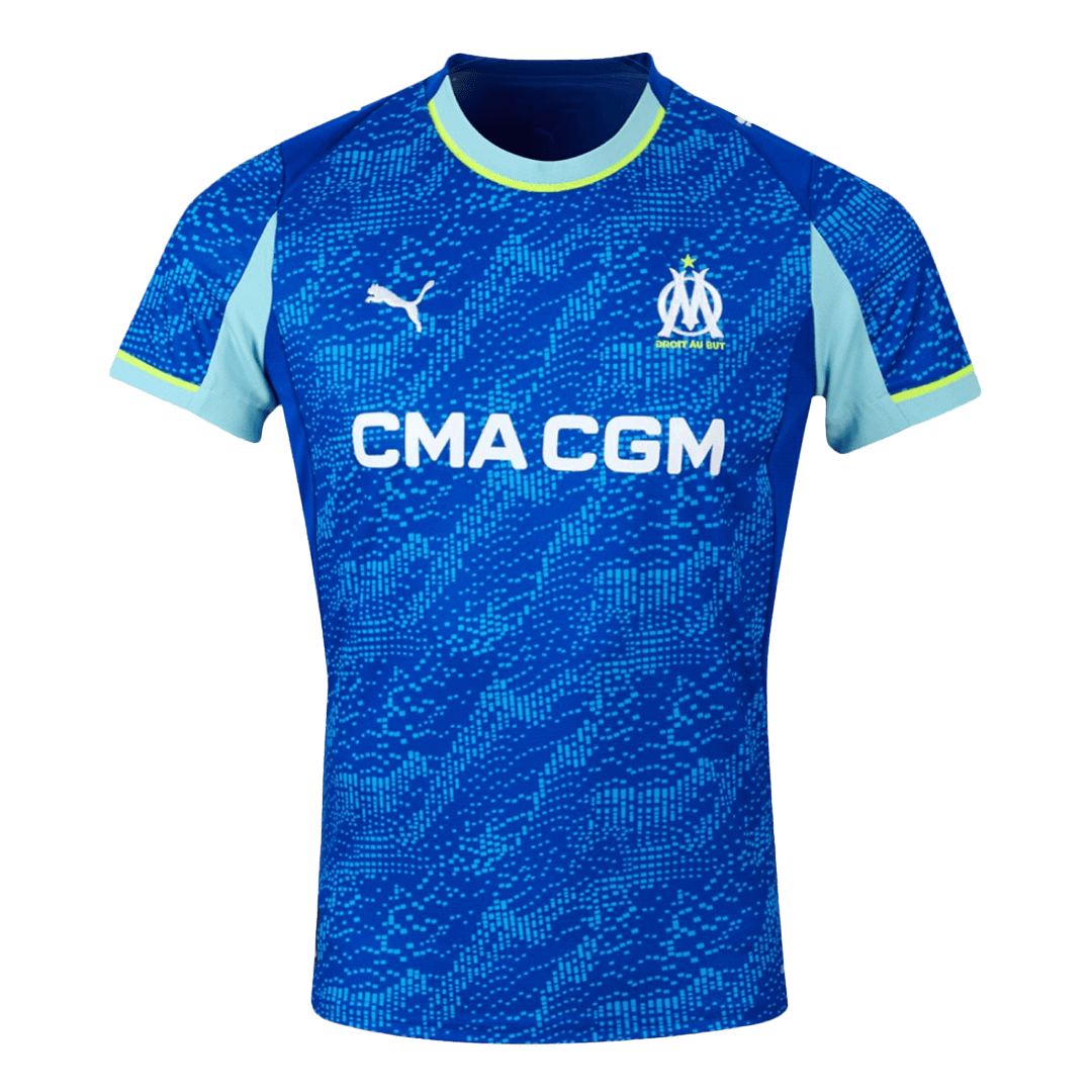 Marseille Mens Third Away Soccer Jersey 2025/26 Blue