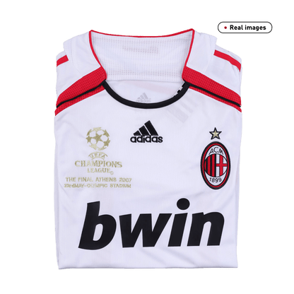 Retro AC Milan Mens Away Soccer Jersey UCL 2006/07 White