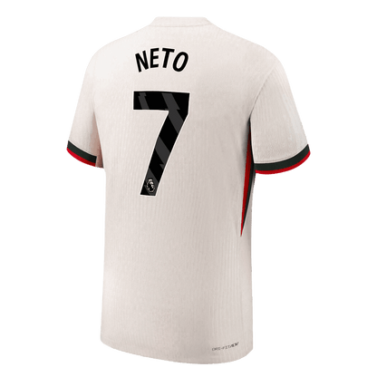NETO #7 Chelsea Mens Away Soccer Jersey 2025/26 White - Player Version