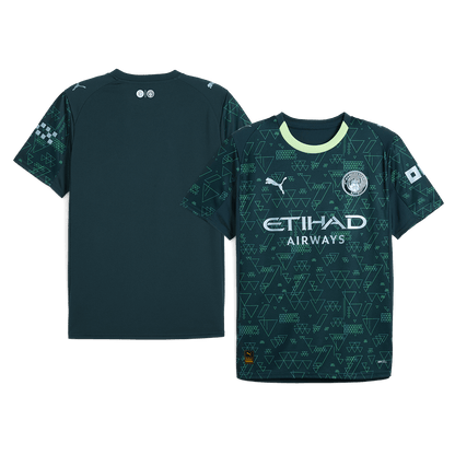 Manchester City Mens Fourth Away Soccer Jersey 2025/26 Green