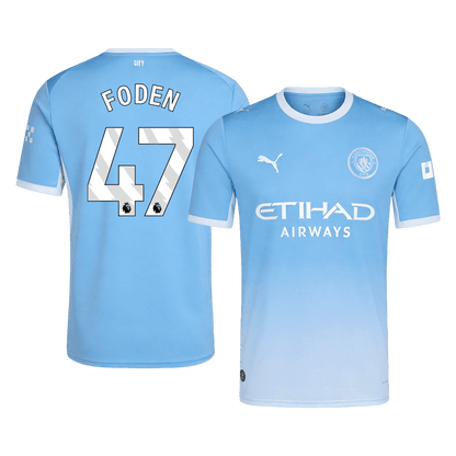 FODEN #47 Manchester City Mens Home Soccer Jersey 2026/27 Blue