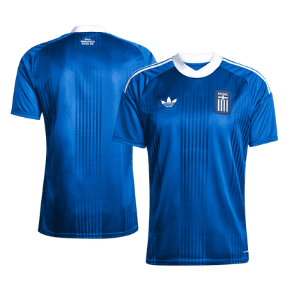 Greece Mens Away Soccer Jersey World Cup 2026 Blue