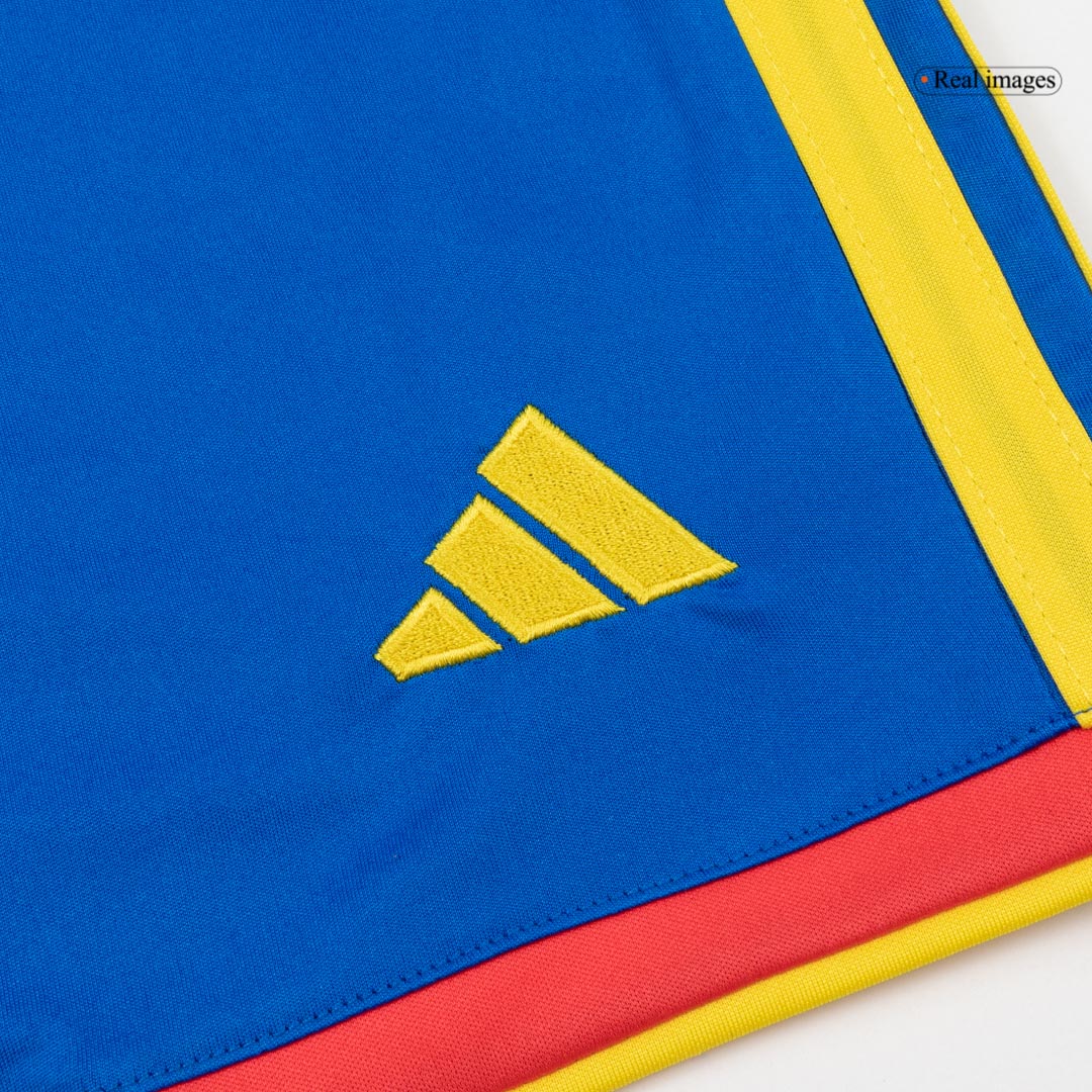 Colombia Mens Home Soccer Shorts World Cup 2026 Blue