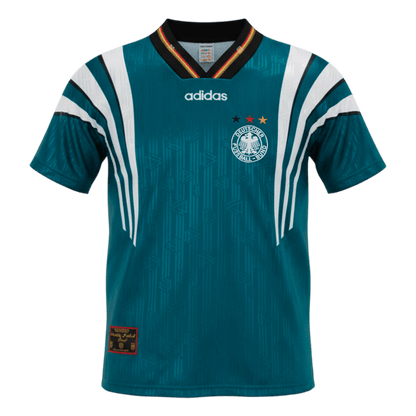 Retro Germany Mens Away Soccer Jersey 1996/97 Green
