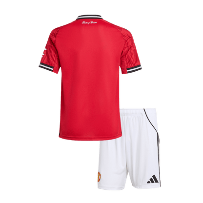 Manchester United Kids Home Soccer Kit 2025/26 Red