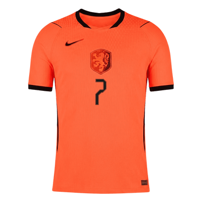 XAVI #7 Netherlands Mens Home Soccer Jersey World Cup 2026 Orange - Player Version