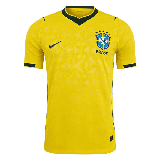 Brazil Mens Home Soccer Jersey World Cup 2026 Yellow - Player Version
