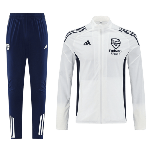 Arsenal Mens Training Tracksuit Kit 2025/26 White