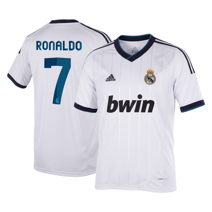Retro RONALDO #7 Real Madrid Mens Home Soccer Jersey 2012/13 White