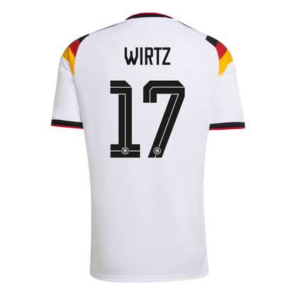 WIRTZ #17 Germany Mens Home Soccer Jersey World Cup 2026 White