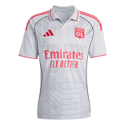 Olympique Lyonnais Mens Third Away Soccer Jersey 2025/26 White