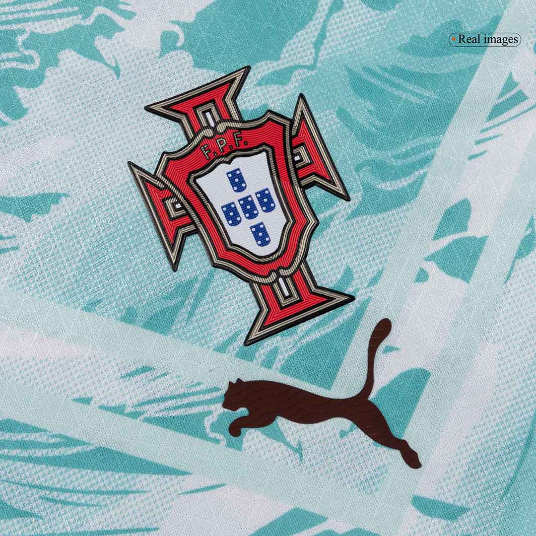 Portugal Mens Away Soccer Jersey World Cup 2026 White&Green - Player Version