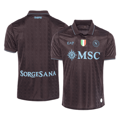 Napoli Mens Third Away Soccer Jersey 2025/26 Black - Player Version