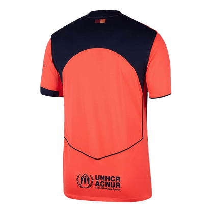 Barcelona Mens Third Away Soccer Kit 2025/26 Orange