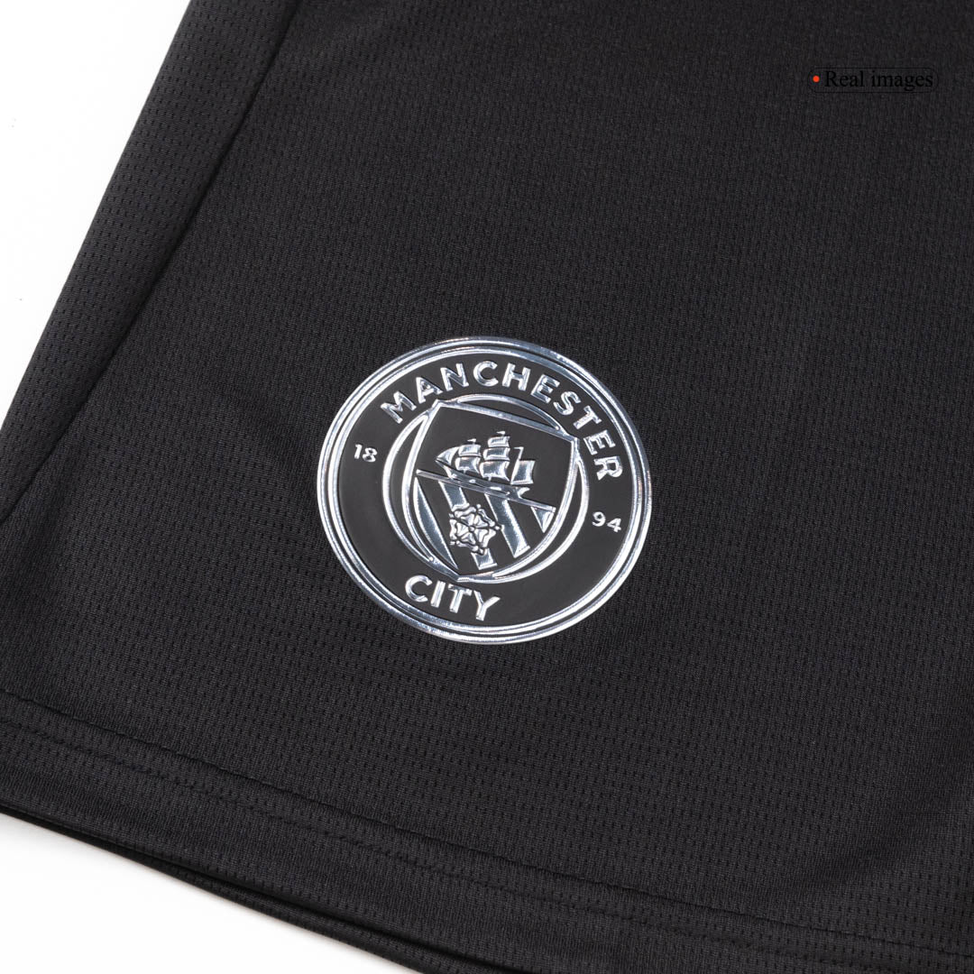 Manchester City Mens Away Soccer Shorts 2025/26 Black