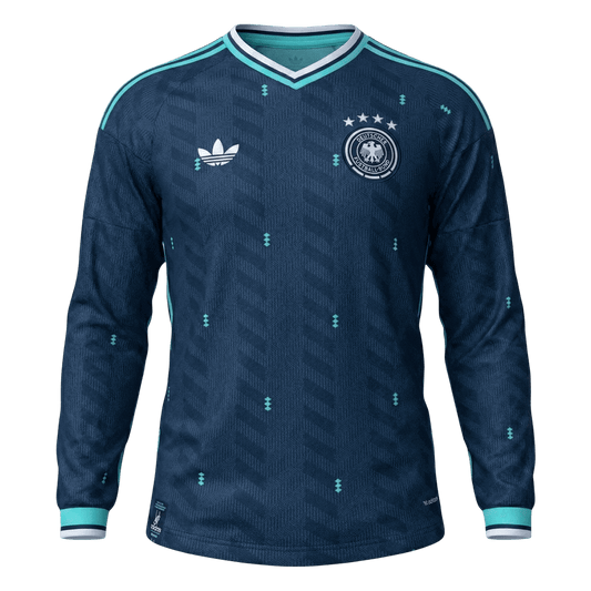 Germany Mens Away Long Sleeve Soccer Jersey World Cup 2026 Navy